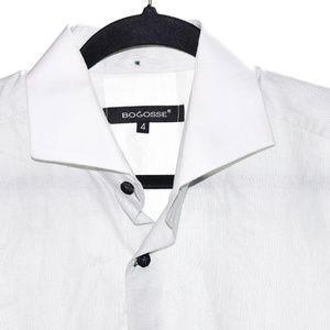 Bogosse Size 4 Green White Striped Long Sleeve But